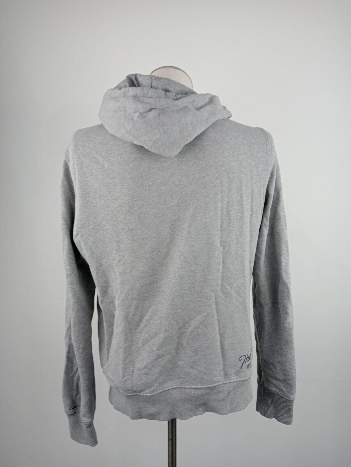 TOMMY HILFIGER DENIM FELPA CAPPUCCIO UOMO S MAN SWEATSHIRT COTONE CASUAL VINTAGE
