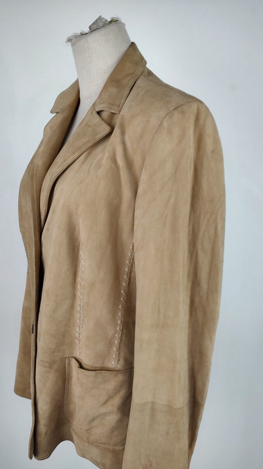 MARELLA GIACCA PELLE DI CAPRA DONNA TG. 48 WOMAN CASUAL LEATHER VINTAGE JACKET