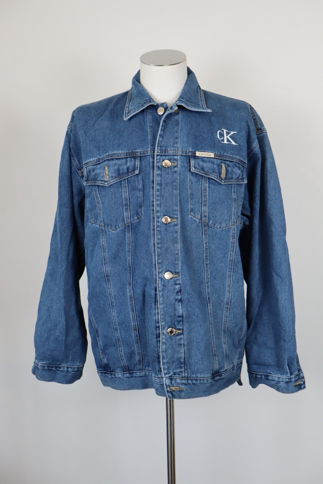 CALVIN KLEIN JEANS GIUBBINO DENIM COTONE UOMO Tg 3XL MAN CASUAL VINTAGE JACKET