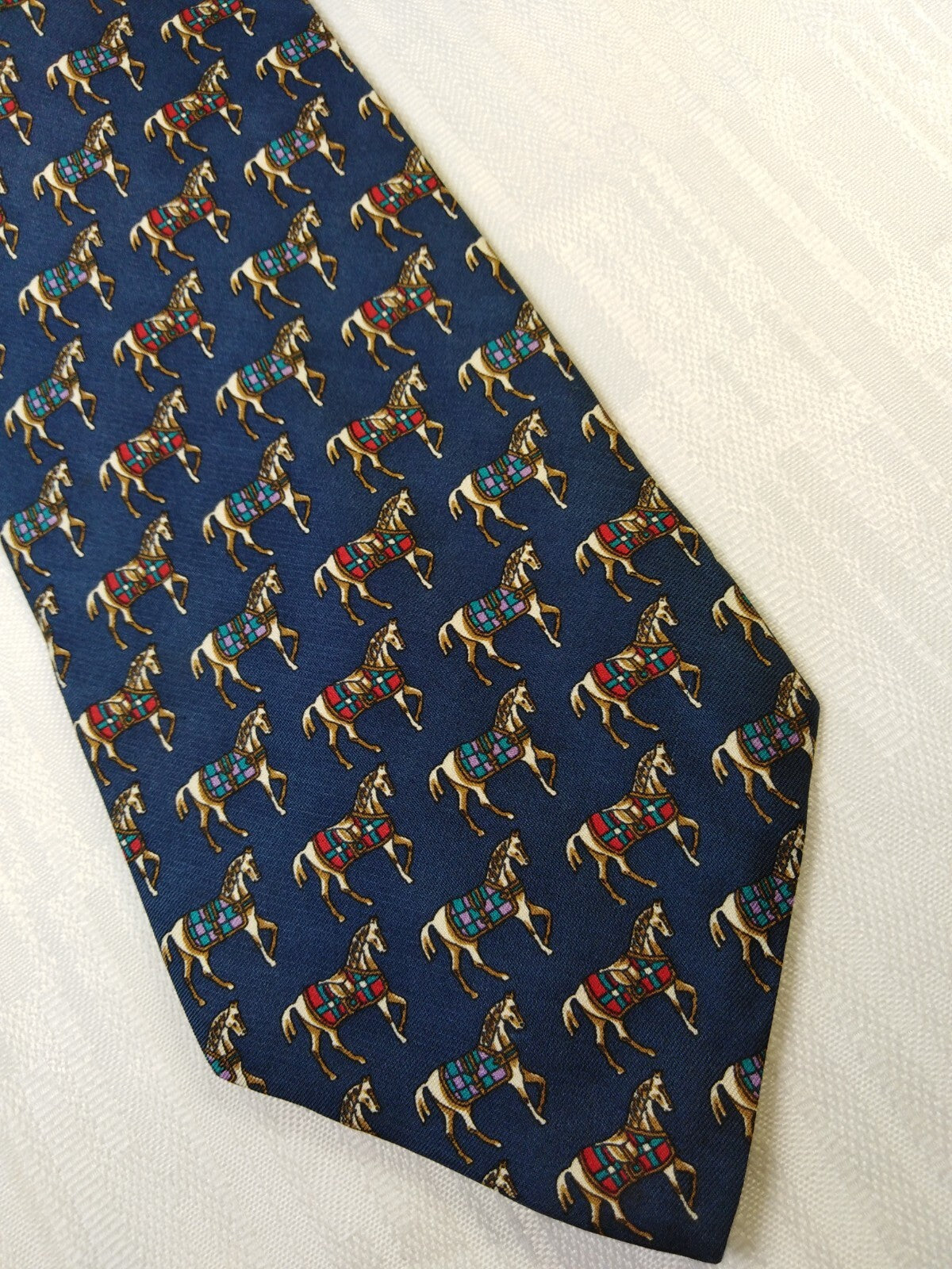 BARTON 100% SILK TIE SETA CRAVATTA NECKTIE ITALY VINTAGE CLASSIC
