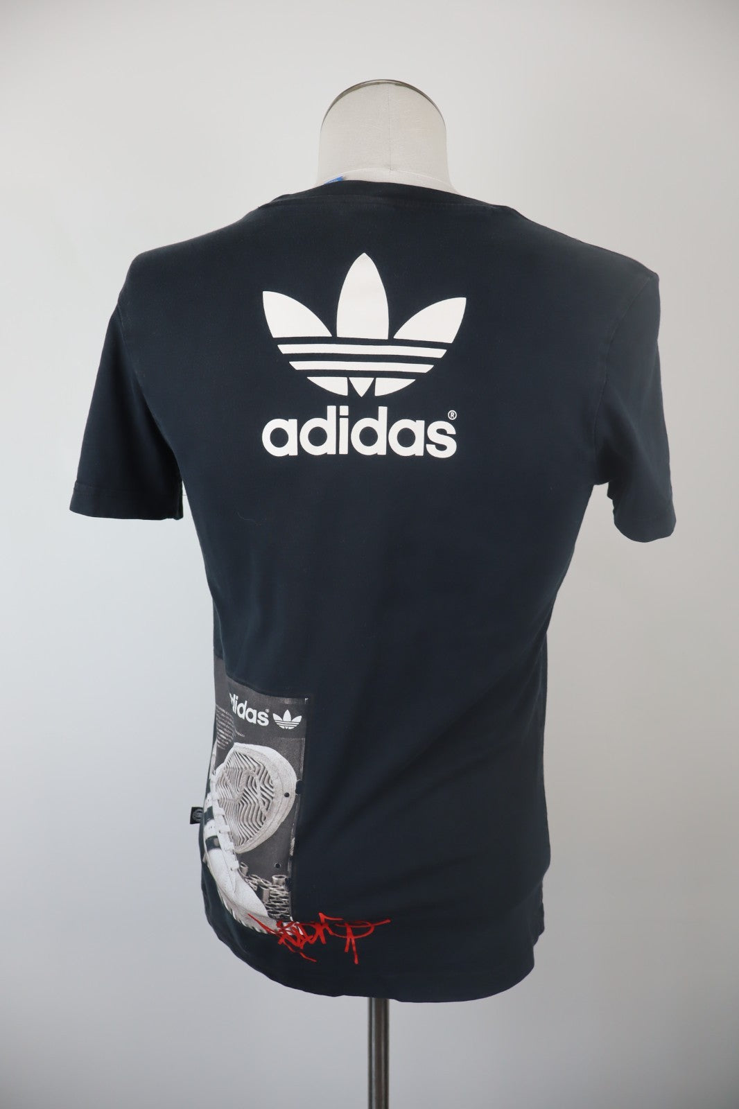 ADIDAS ORIGINALS MAGLIA UOMO TG S MAN T-SHIRT CASUAL VINTAGE COTONE  LOGO