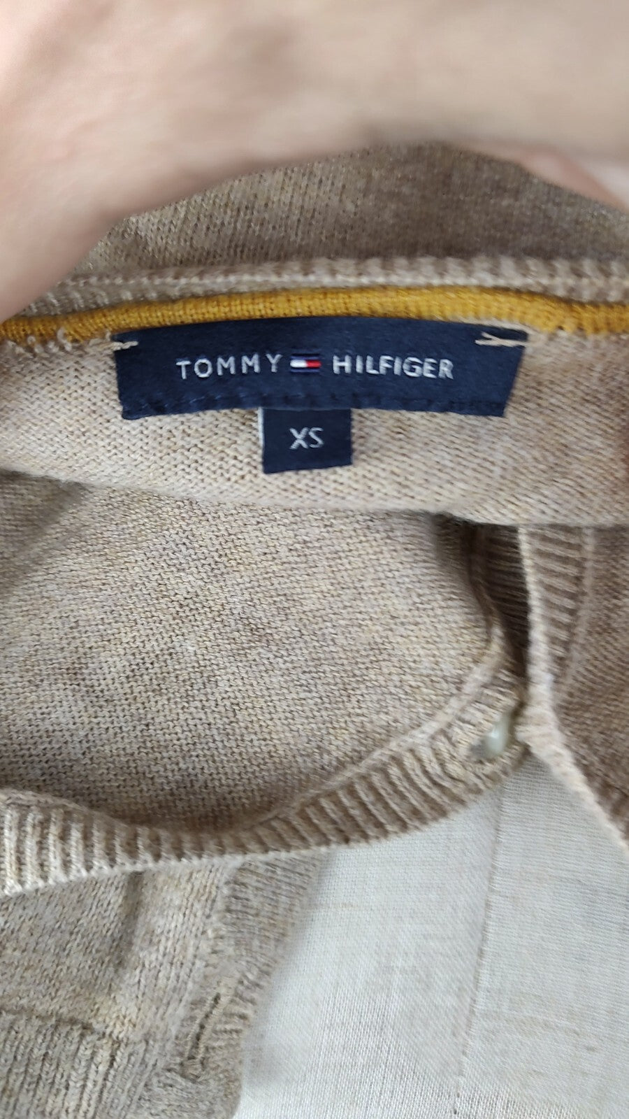 TOMMY HILFIGER MAGLIONE CARDIGAN LANA COTONE DONNA Tg. XS WOMAN CASUAL SWEATER