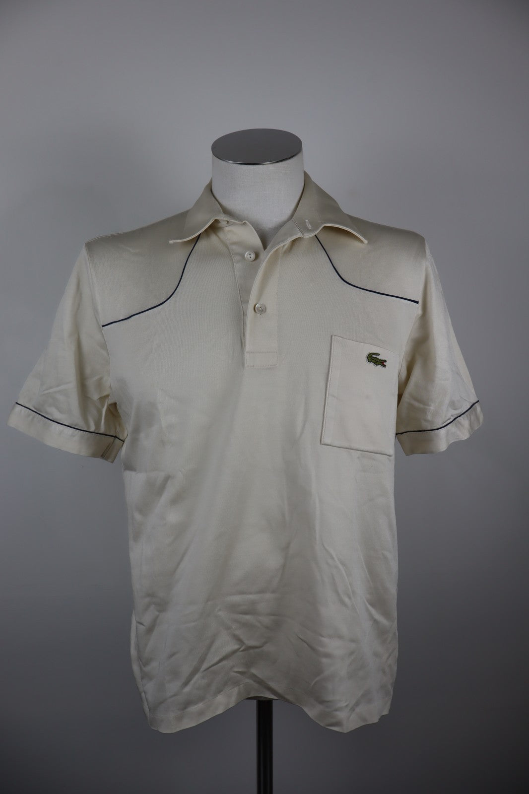LACOSTE MAGLIA POLO UOMO COTONE TG 4 MAN COTTON T-SHIRT CASUAL VINTAGE LOGO