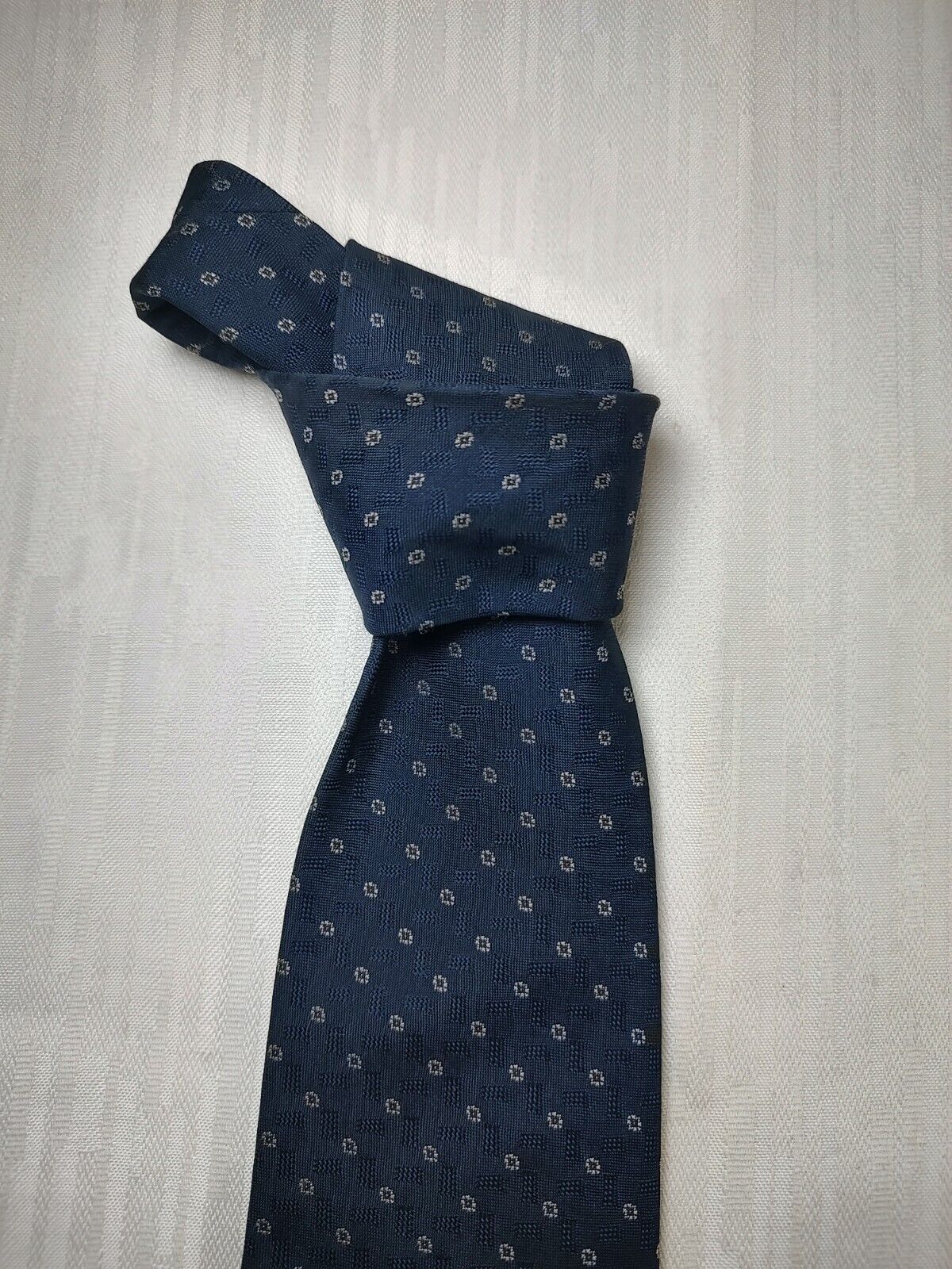 ROCCOBAROCCO 100% SILK TIE SETA CRAVATTA NECKTIE  ITALIA CLASSIC SELF TIPPED