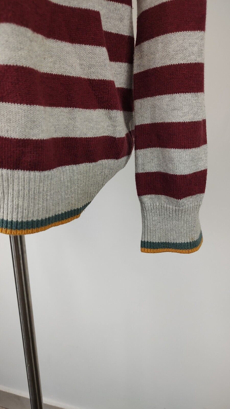 TOMMY HILFIGER  MAGLIONE COTONE VINTAGE UOMO Tg. L MAN SWEATER CASUAL