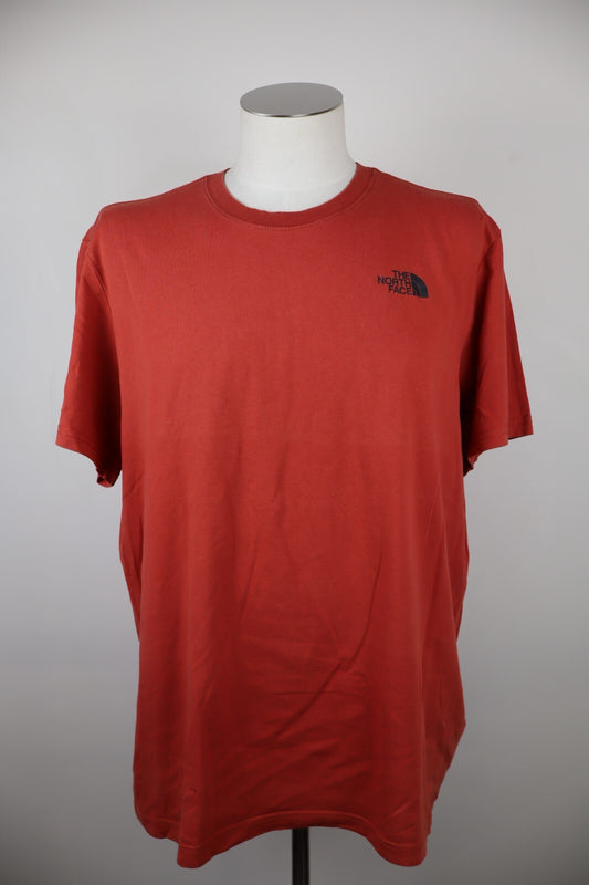 THE NORTH FACE MAGLIA UOMO TG. XL MAN T-SHIRT VINTAGE CASUAL COTONE COTTON ROSSO