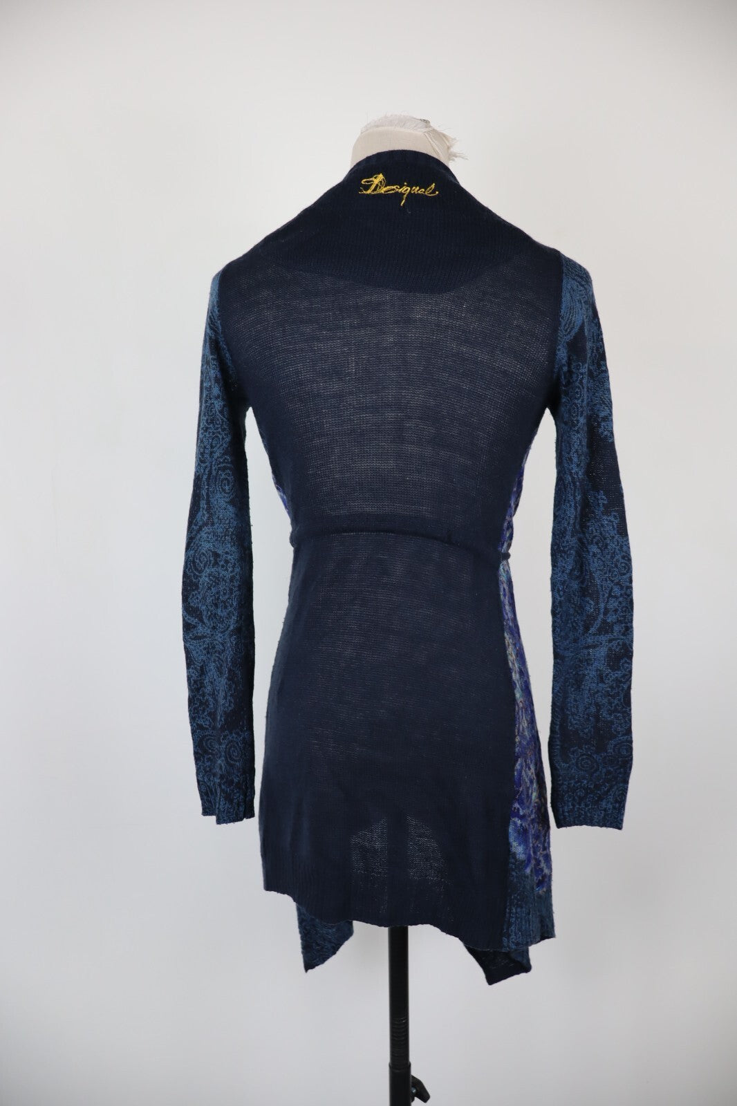 DESIGUAL MAGLIONE CARDIGAN DONNA TG S WOMAN SWEATER VINTAGE CASUAL LANA WOOL