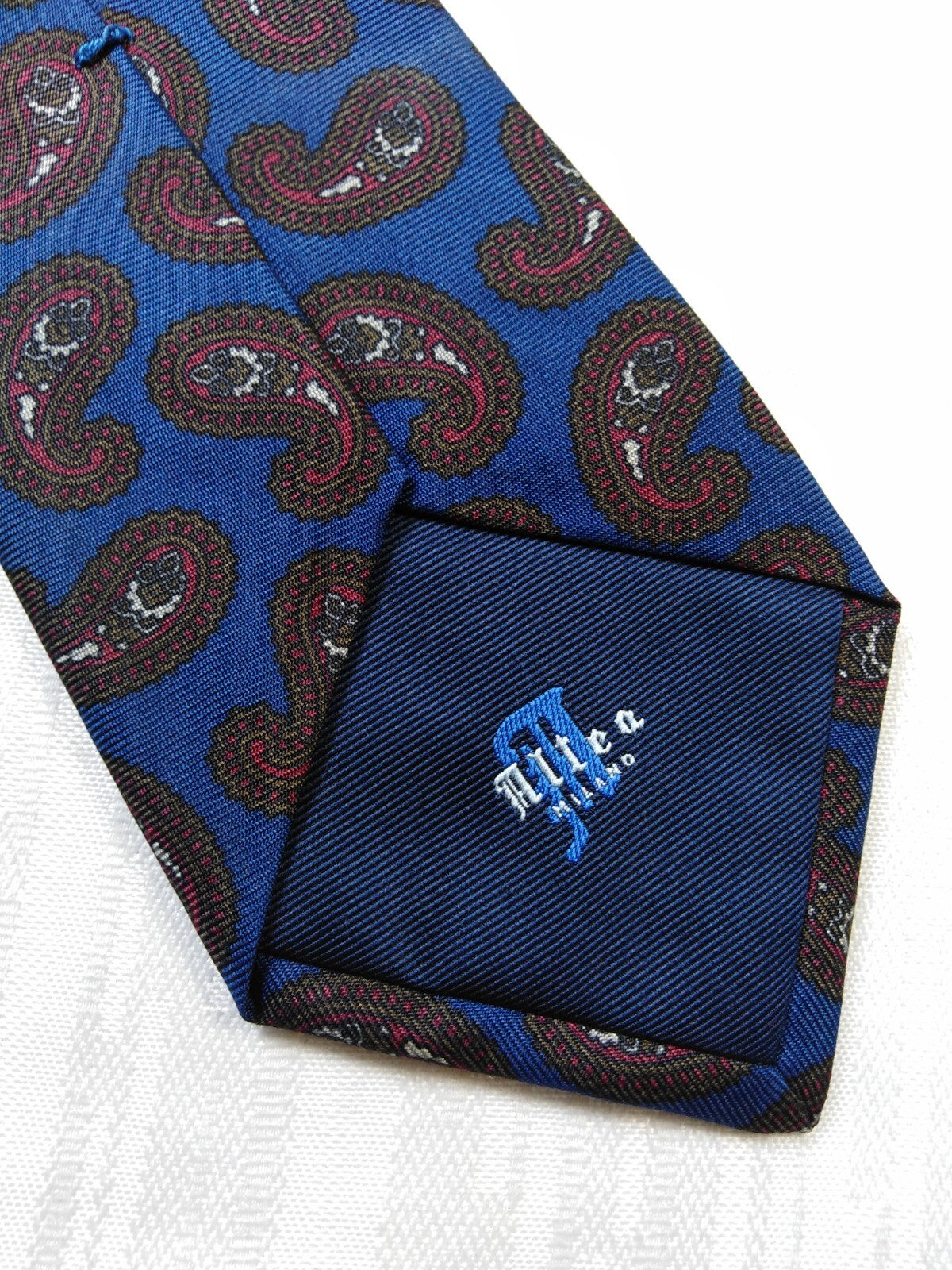 ALTEA MILANO 100% SILK TIE SETA CRAVATTA NECKTIE ITALY VINTAGE CLASSIC