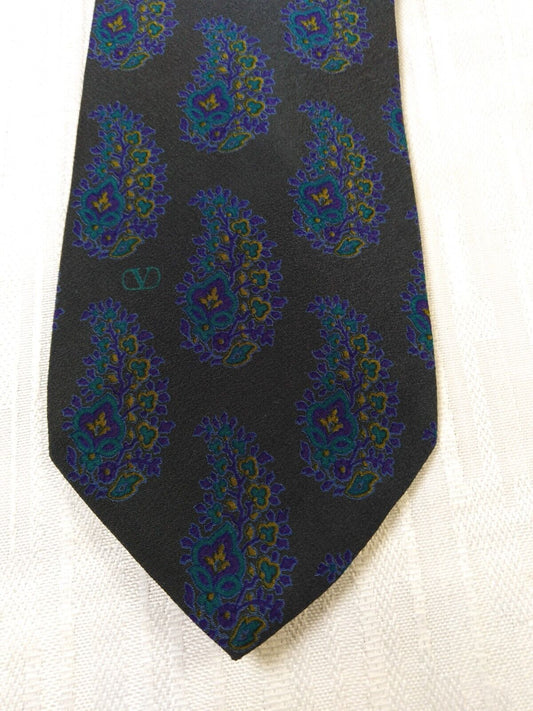VALENTINO 100% SILK TIE SETA CRAVATTA NECKTIE MADE IN ITALY