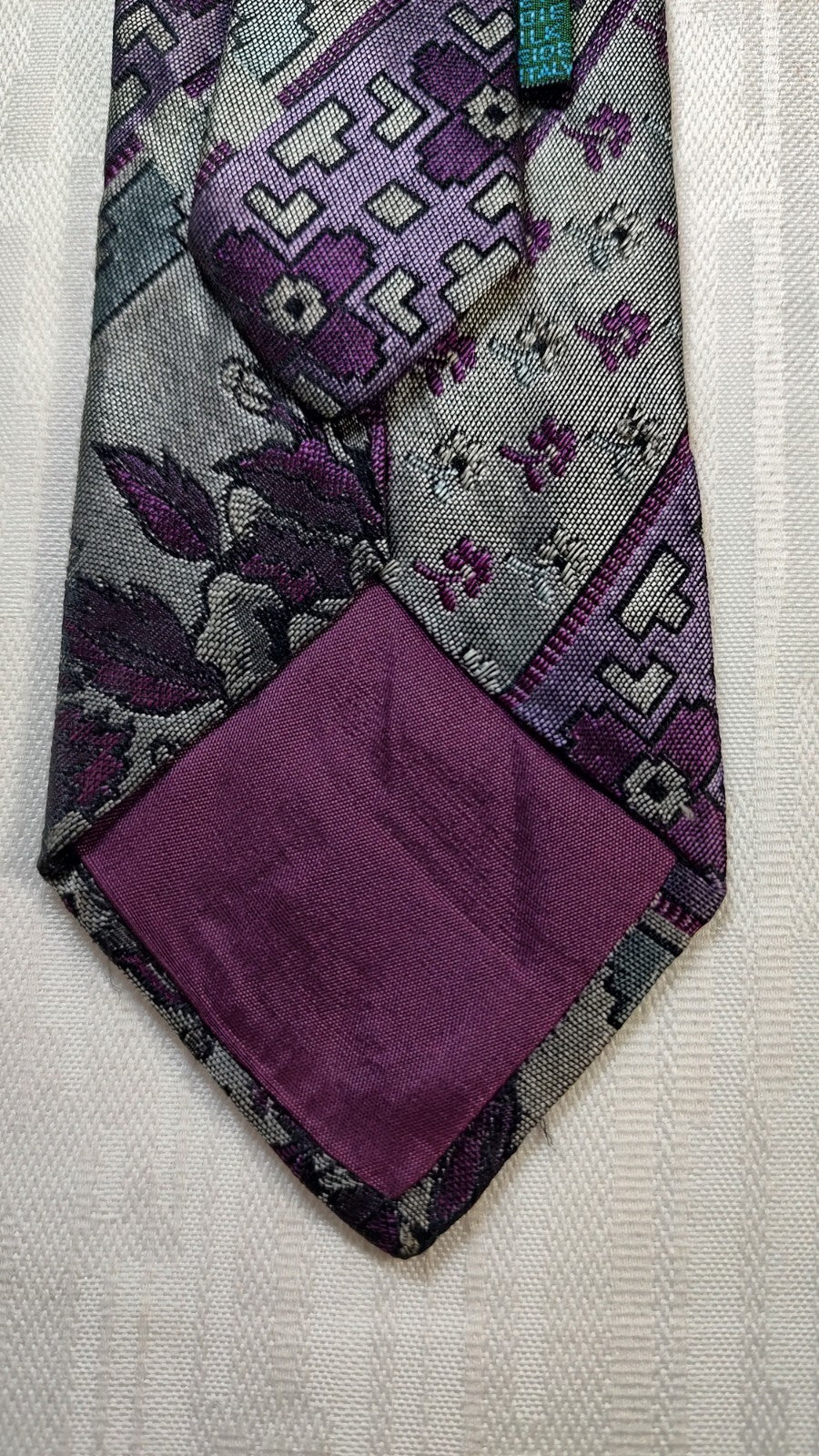 PROCHOWNICK 100%  SILK TIE SETA CRAVATTA NECKTIE MADE IN ITALY