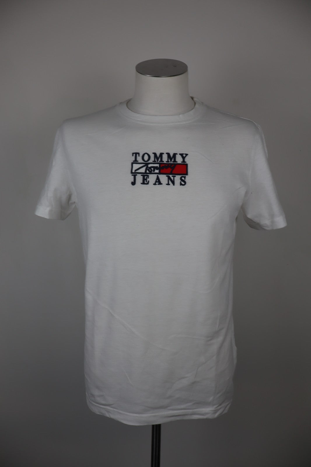 TOMMY HILFIGER MAGLIA UOMO TG L MAN T-SHIRT CASUAL VINTAGE COTONE COTTON BIANCO