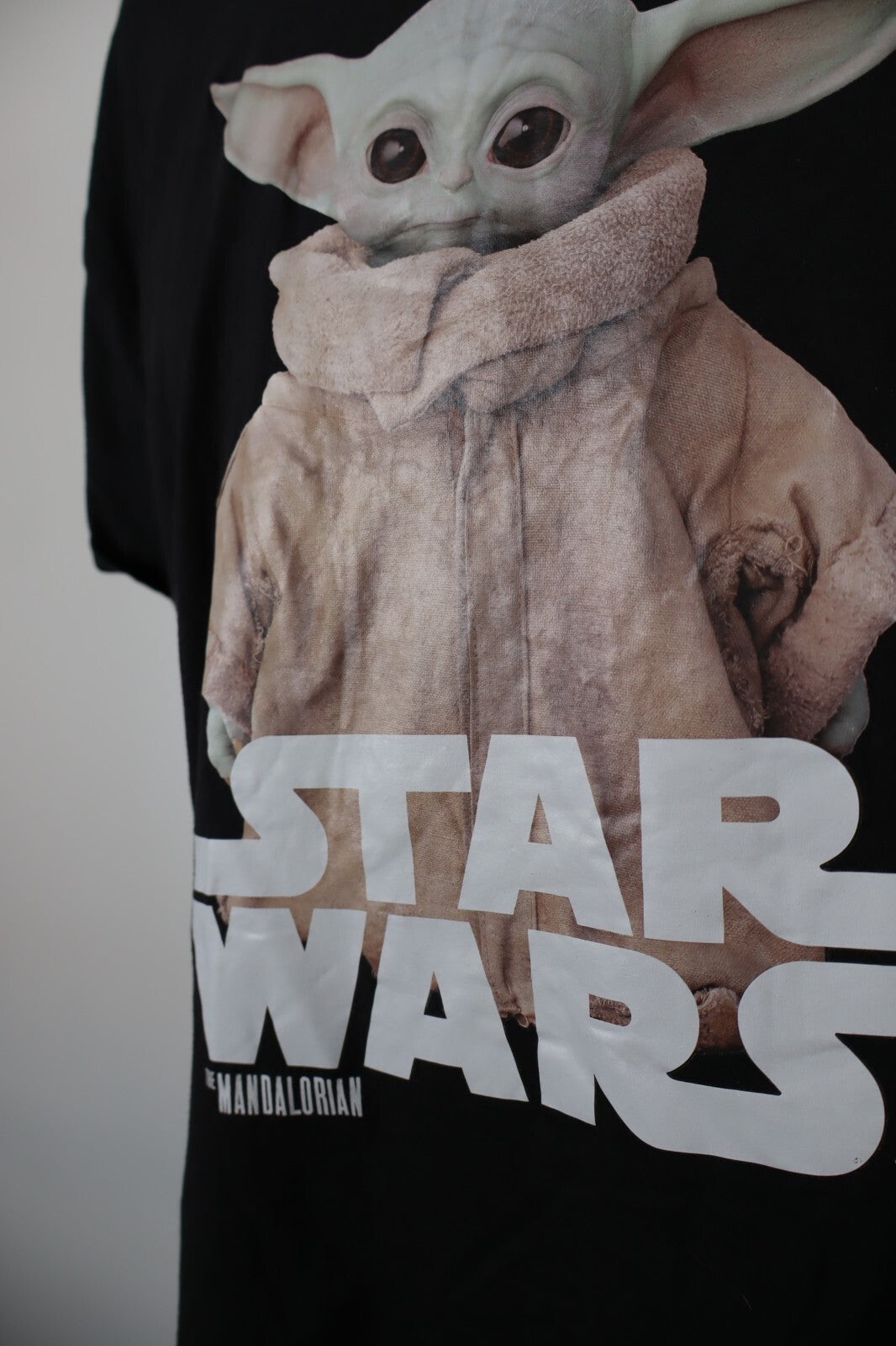STAR WARS BABY YODA MAGLIA UOMO COTONE XL MAN T-SHIRT CASUAL MANDALORIAN