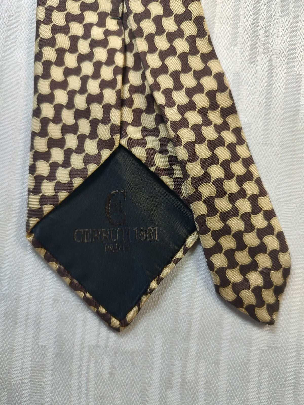 CERRUTI 1881 100% SILK TIE SETA CRAVATTA NECKTIE MADE IN FRANCIA CLASSIC