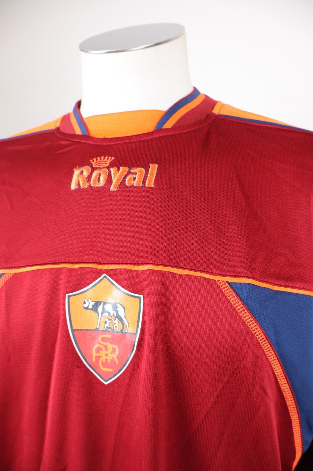 ROYAL ROMA MAGLIA CALCIO TRIKOT UOMO TG XL SOCCER JERSEY VINTAGE