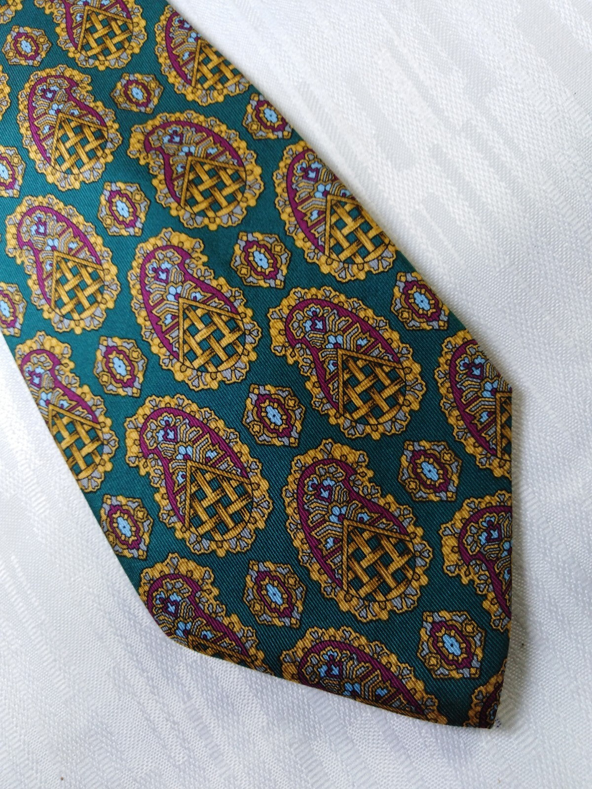 RENATO BALESTRA 100% SETA SILK TIE CRAVATTA NECKTIE ITALY VINTAGE CLASSIC UOMO