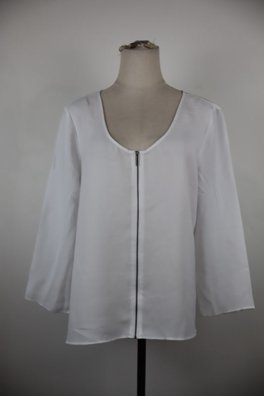 ARMANI EXCHANGE MAGLIA BLUSA DONNA TG S WOMAN CASUAL VINTAGE TOP T-SHIRT CON ZIP