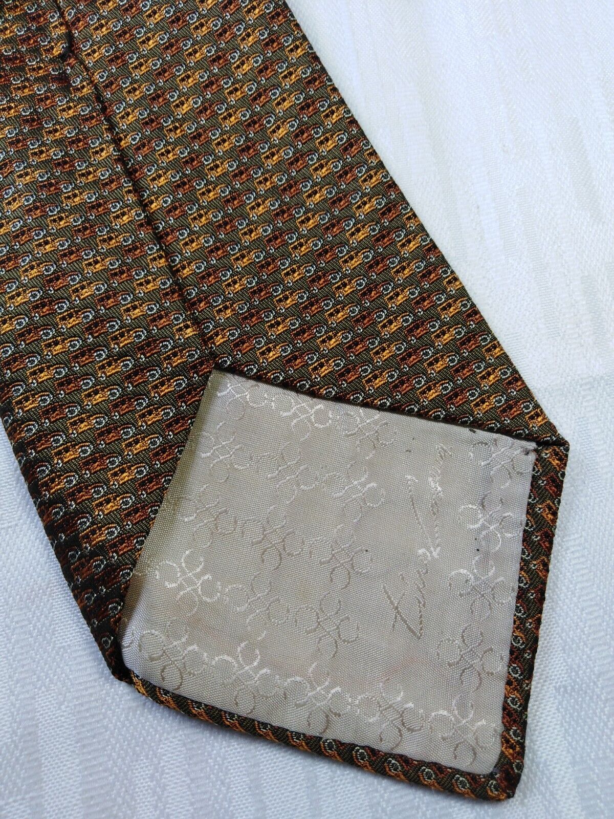 TINO COSMA 100% SETA SILK TIE CRAVATTA NECKTIE ITALY VINTAGE CLASSIC
