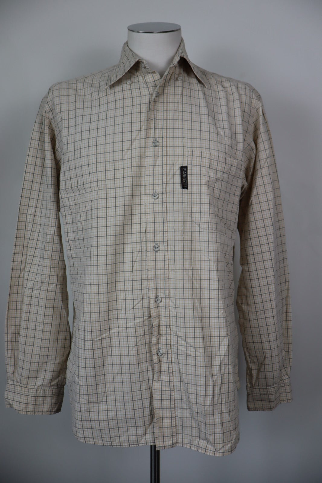 NAPAPIJRI CAMICIA UOMO COTONE TG. M MAN CASUAL VINTAGE COTTON SHIRT