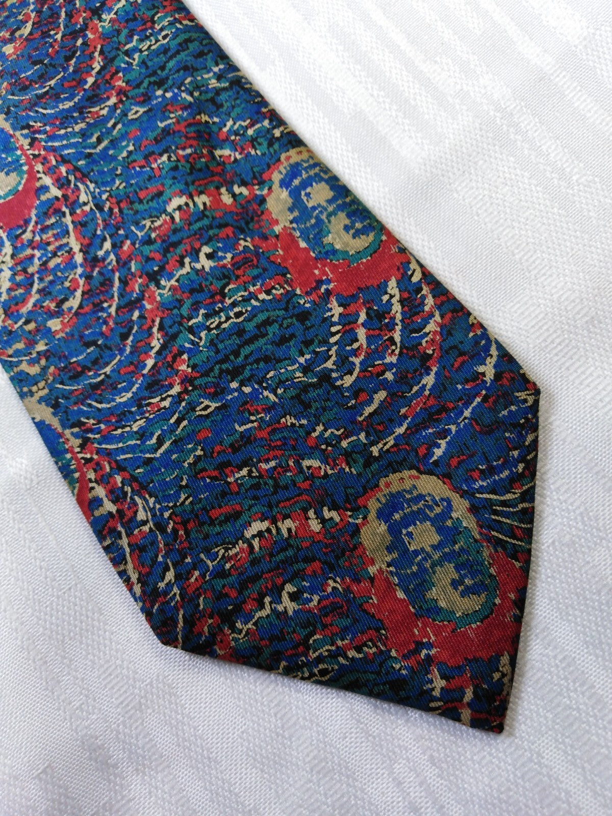 TINO COSMA 100% SETA SILK TIE CRAVATTA NECKTIE ITALY VINTAGE CLASSIC