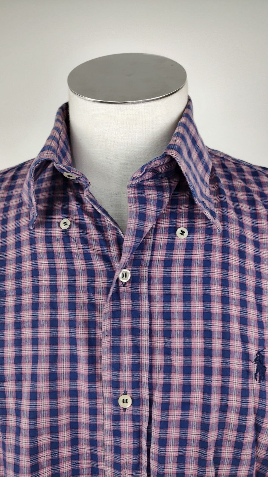 RALPH LAUREN CAMICIA UOMO COTONE TG. 15  MAN CASUAL VINTAGE SHIRT