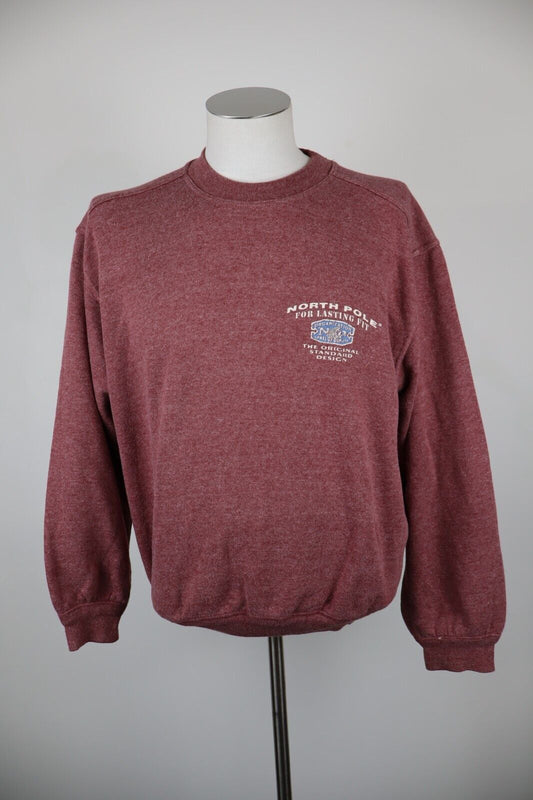 NORTH POLE FELPA UOMO Tg M COTONE MAN SPORT JACKET SWEATSHIRT VINTAGE