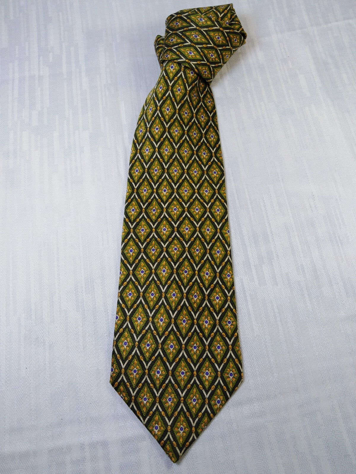 BOLGHERI UOMO 100%  SILK TIE SETA CRAVATTA NECKTIE MADE IN ITALY VINTAGE