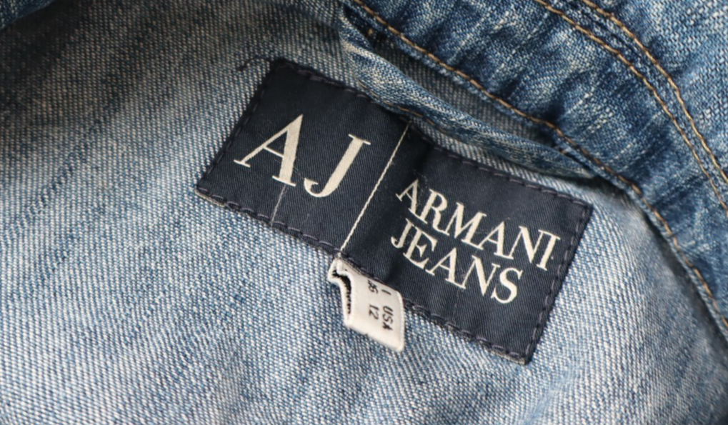 AJ ARMANI JEANS GIUBBINO DENIM DONNA 46 WOMAN CASUAL VINTAGE JACKET INDIGO N002