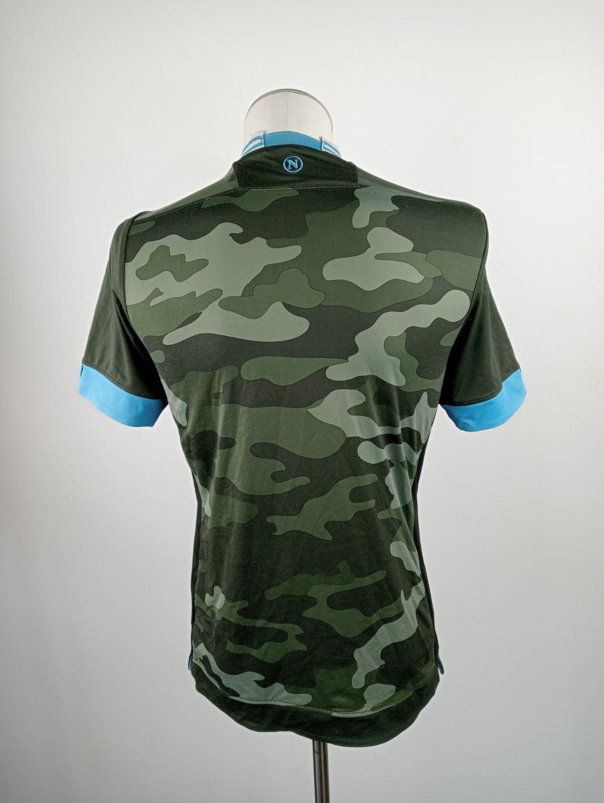 MACRON NAPOLI ITALIA MAGLIA CALCIO TRIKOT UOMO Tg M SOCCER JERSEY VINTAGE 13/14