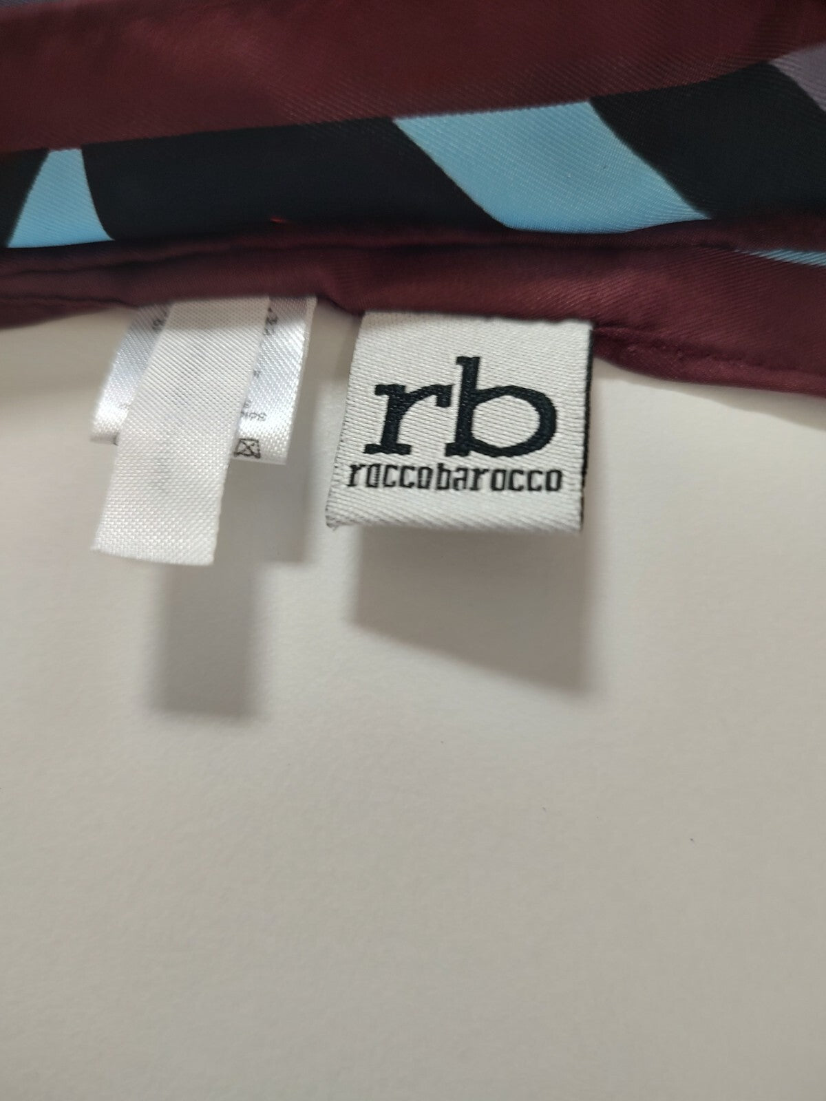 ROCCOBAROCCO FOULARD SETA SCARVES SCARF SQUARE MADE ITALY