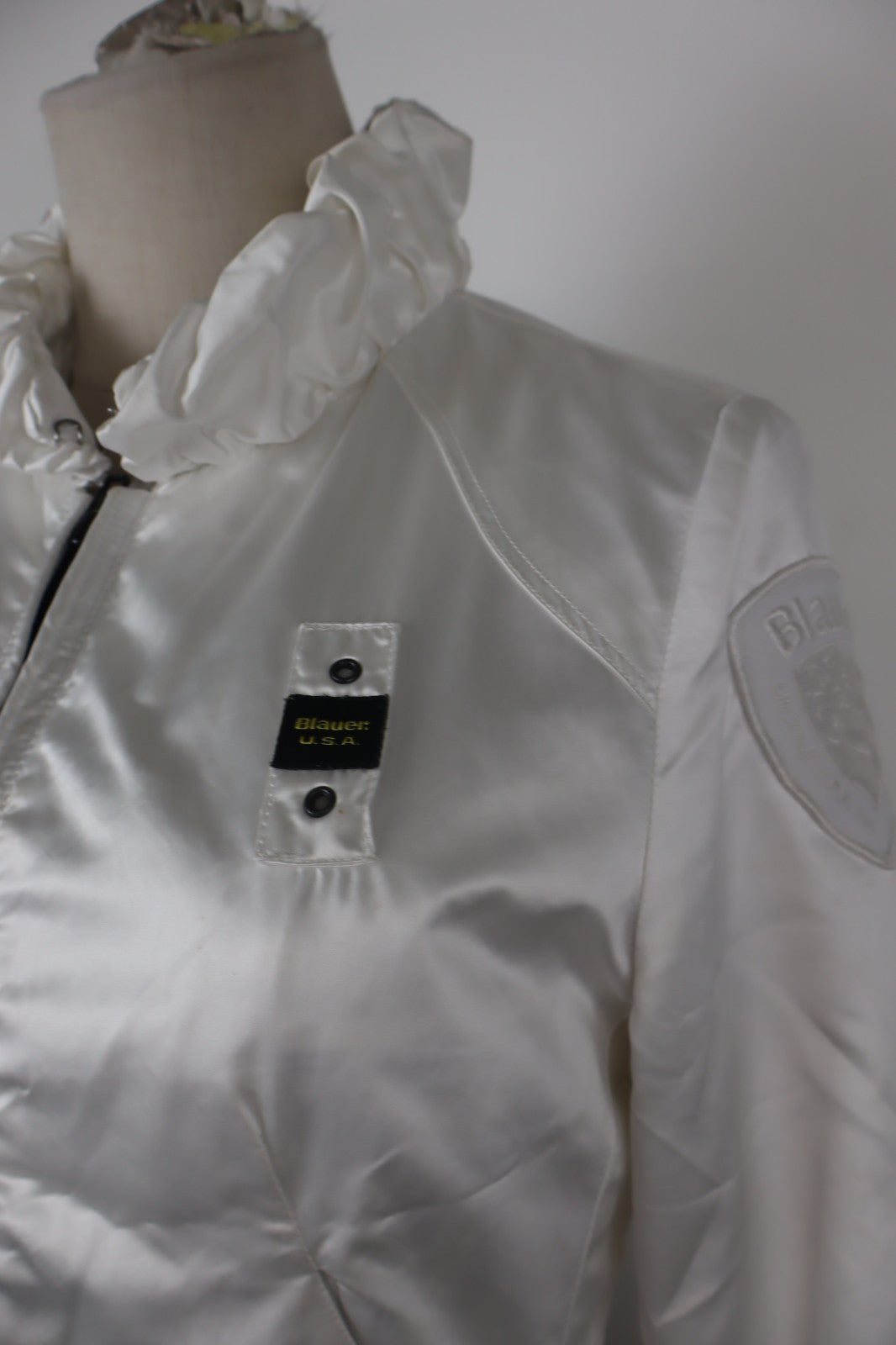 BLAUER GIUBBINO LEGGERO DONNA Tg S VINTAGE WOMAN JACKET CASUAL VINTAGE BIANCO