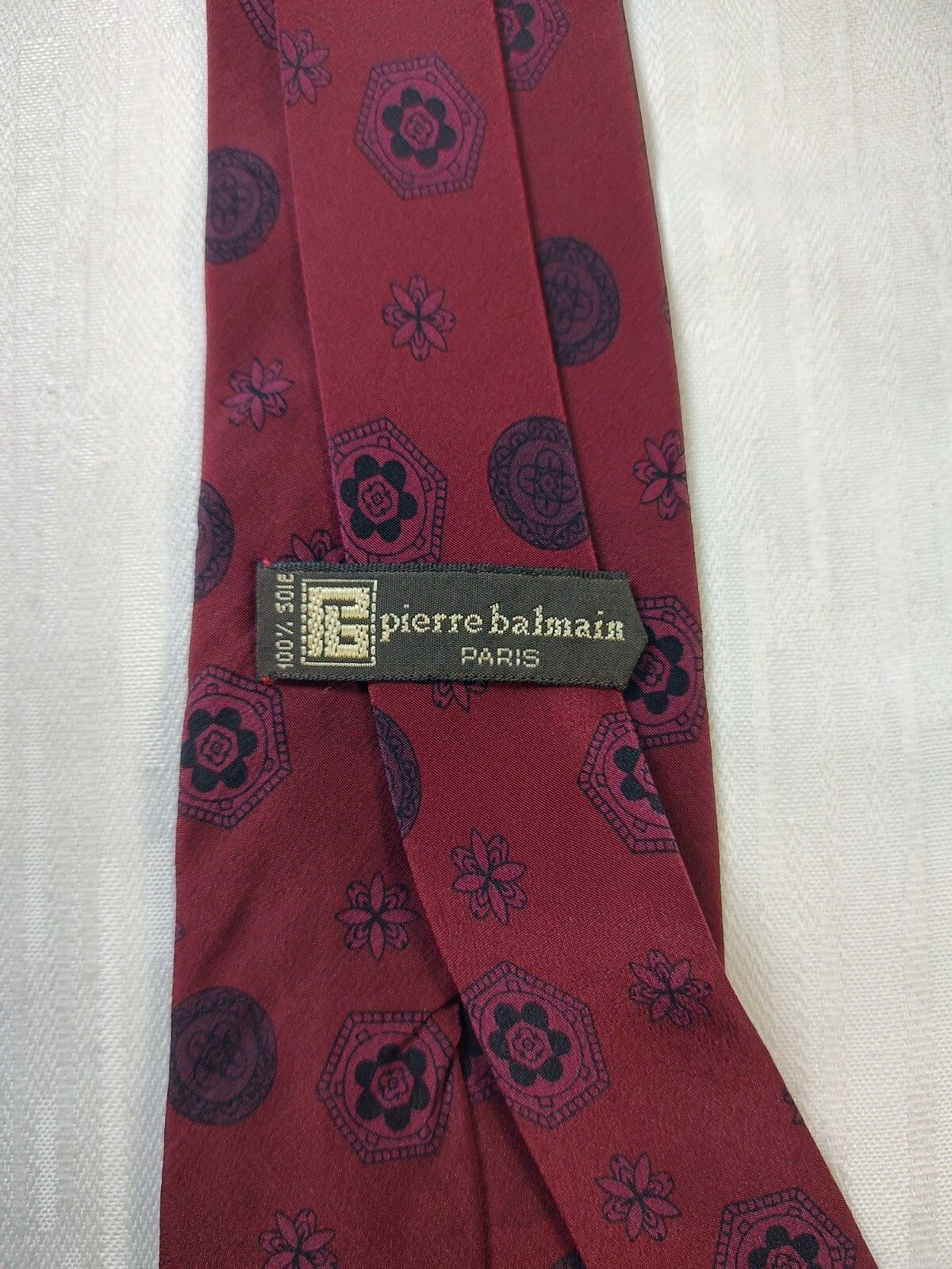 PIERRE BALMAIN 100% SILK TIE SETA CRAVATTA NECKTIE MADE IN ITALY CLASSIC