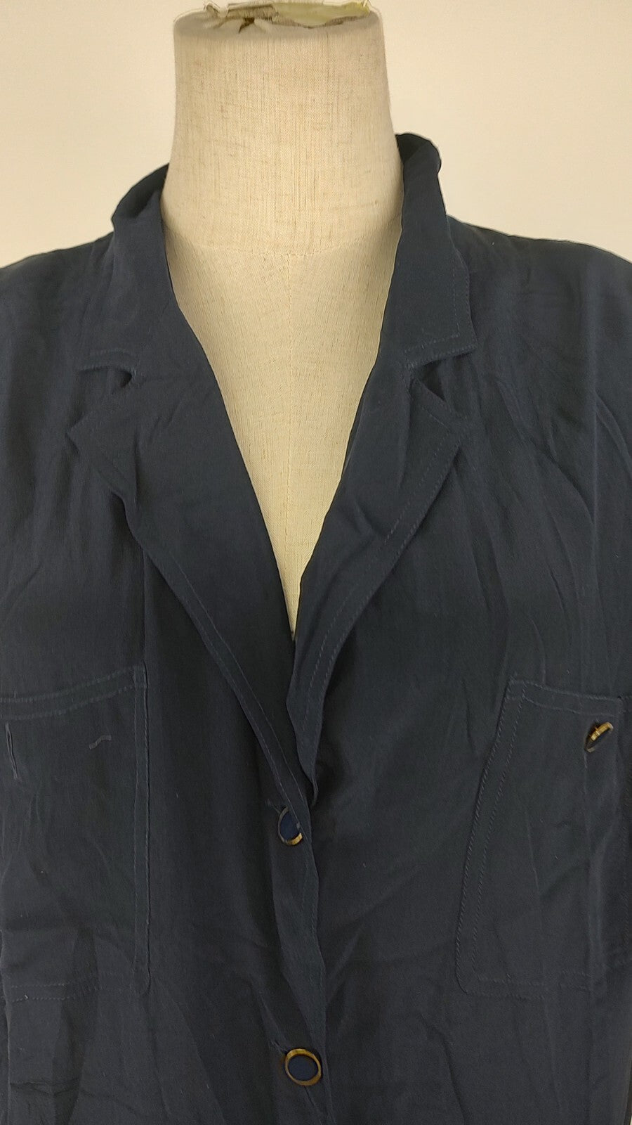 MARINA RINALDI VESTITO DONNA TG. 23  WOMAN CASUAL VINTAGE DRESS SETA