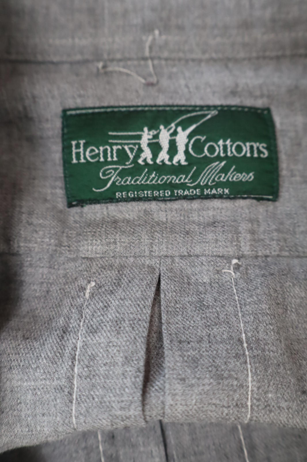 HENRY COTTON'S CAMICIA UOMO GRIGIA TG. 42 MAN CASUAL VINTAGE SHIRT