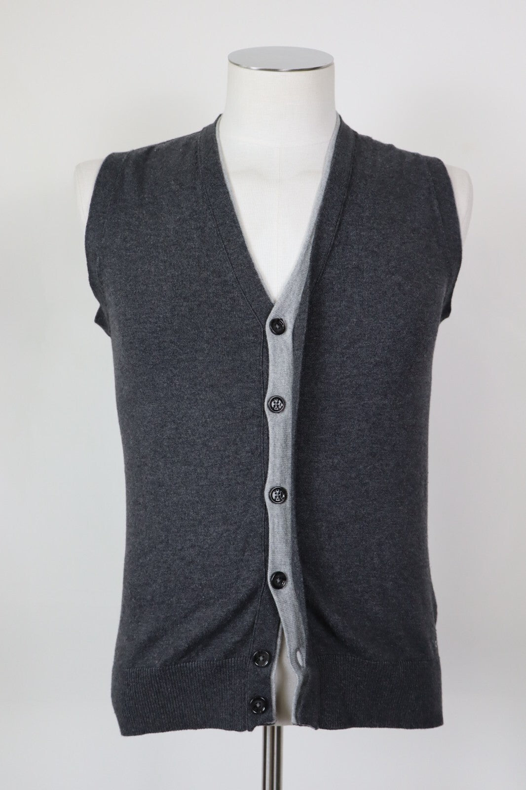 GAS MAGLIONE CARDIGAN COTONE VINTAGE UOMO Tg. S MAN CASHMERE SWEATER CASUAL