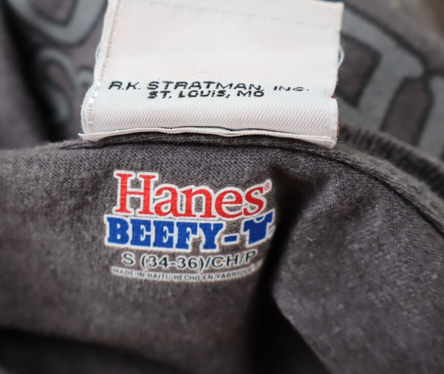 HARLEY DAVIDSON HANES BEEFY-T MAGLIA UOMO COTONE TG S MAN T-SHIRT VINTAGE CASUAL