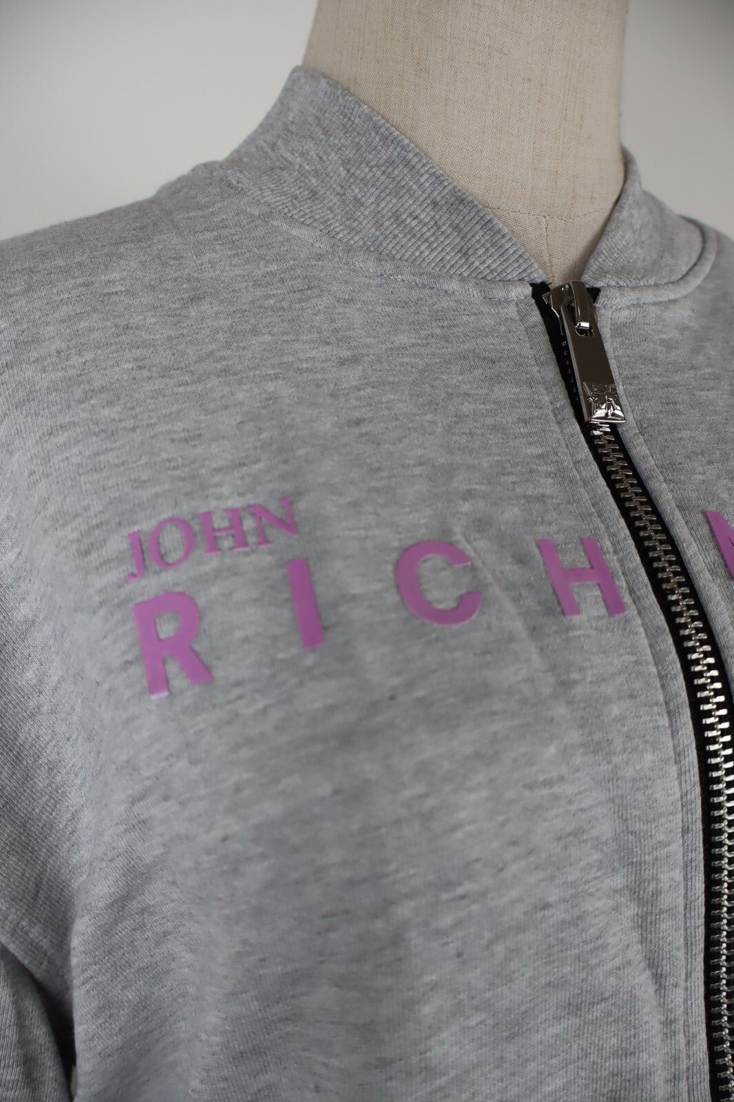 JOHN RICHMOND FELPA DONNA Tg L WOMAN CASUAL VINTAGE SPORT SWEATSHIRT COTONE