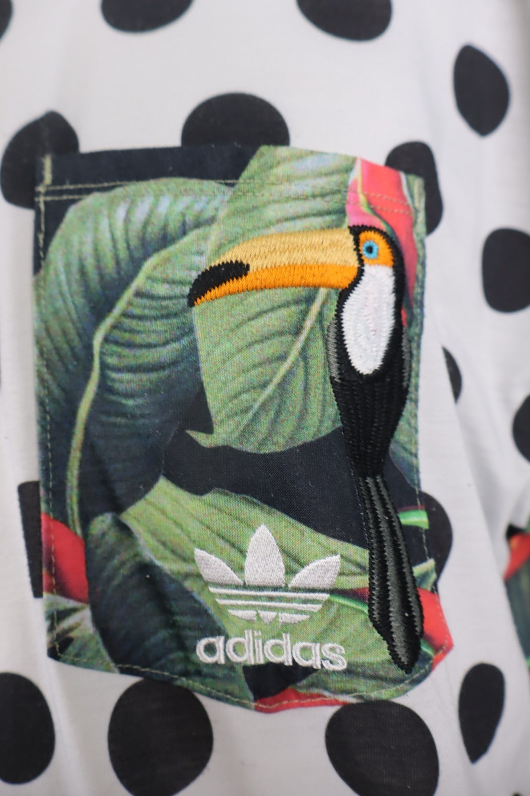 ADIDAS 3 STRIPES MAGLIA UOMO Tg I 46 T-SHIRT MAN CASUAL VINTAGE FLOREALI POIS