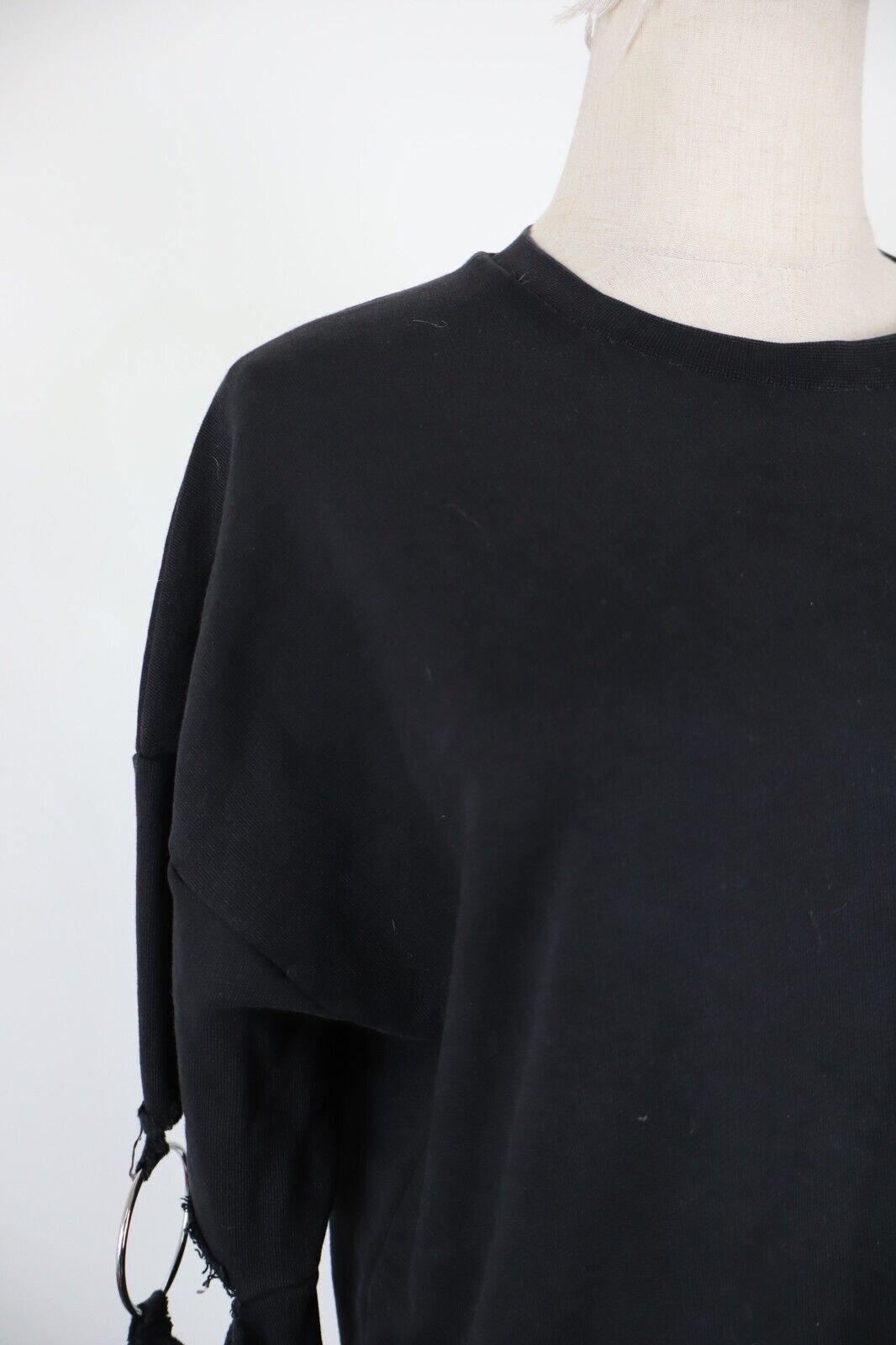GAELLE PARIS FELPA DONNA Tg L WOMAN CASUAL VINTAGE SPORT SWEATSHIRT COTONE