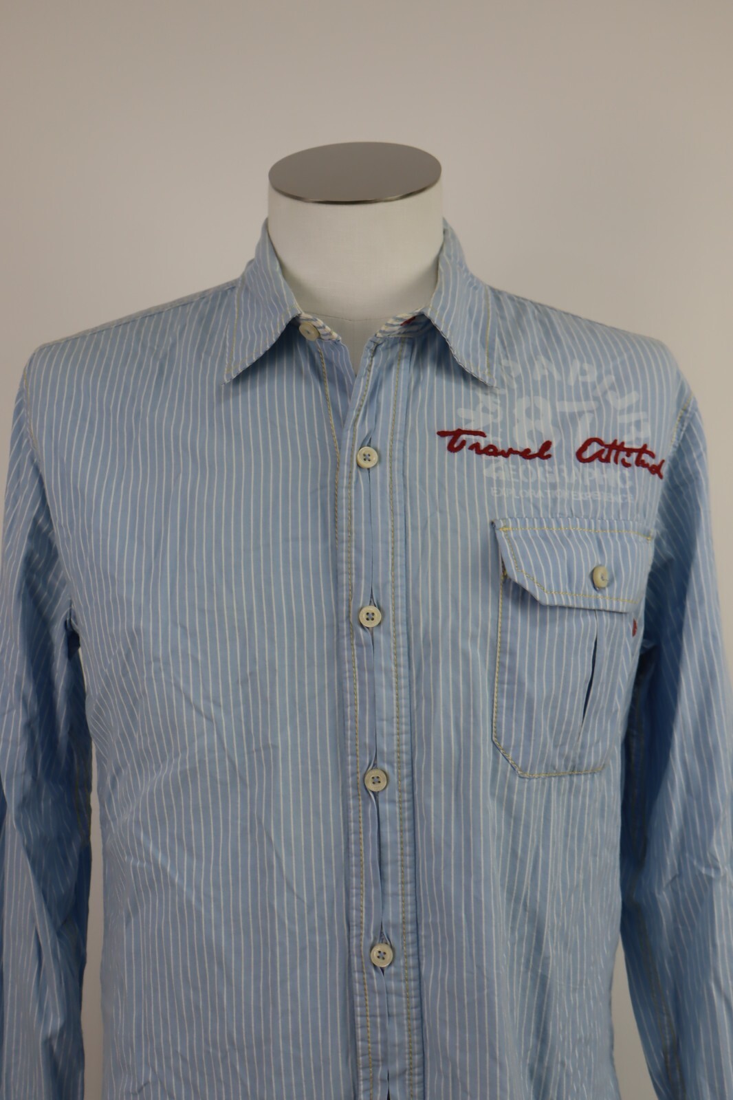NAPAPIJRI CAMICIA SHIRT UOMO Tg L MAN VINTAGE CASUAL COTONE