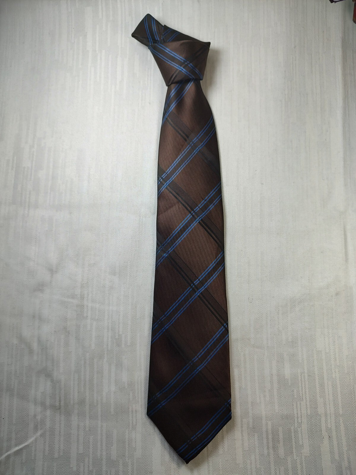 ANDREA CONTE 100% SILK TIE SETA CRAVATTA NECKTIE MADE IN ITALY SELF TIPPED
