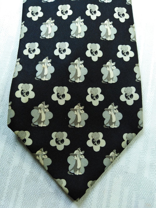 WARNER BROSS TWEETY 100% SILK TIE SETA CRAVATTA NECKTIE MADE IN ITALY CLASSIC