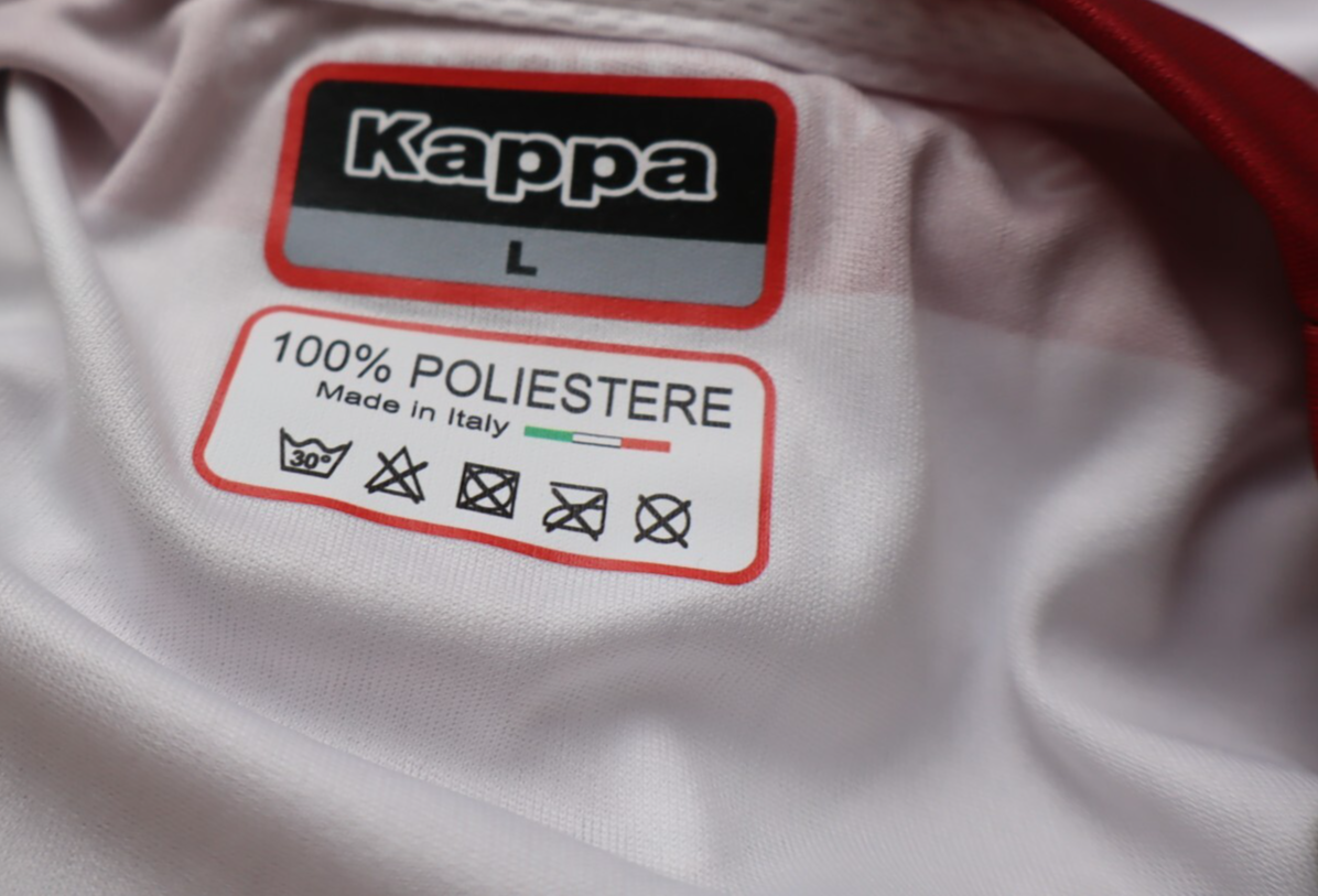 KAPPA SS AREZZO MAGLIA CALCIO UOMO Tg L SOCCER TRIKOT JERSEY SPORT AUTOGRAFATA