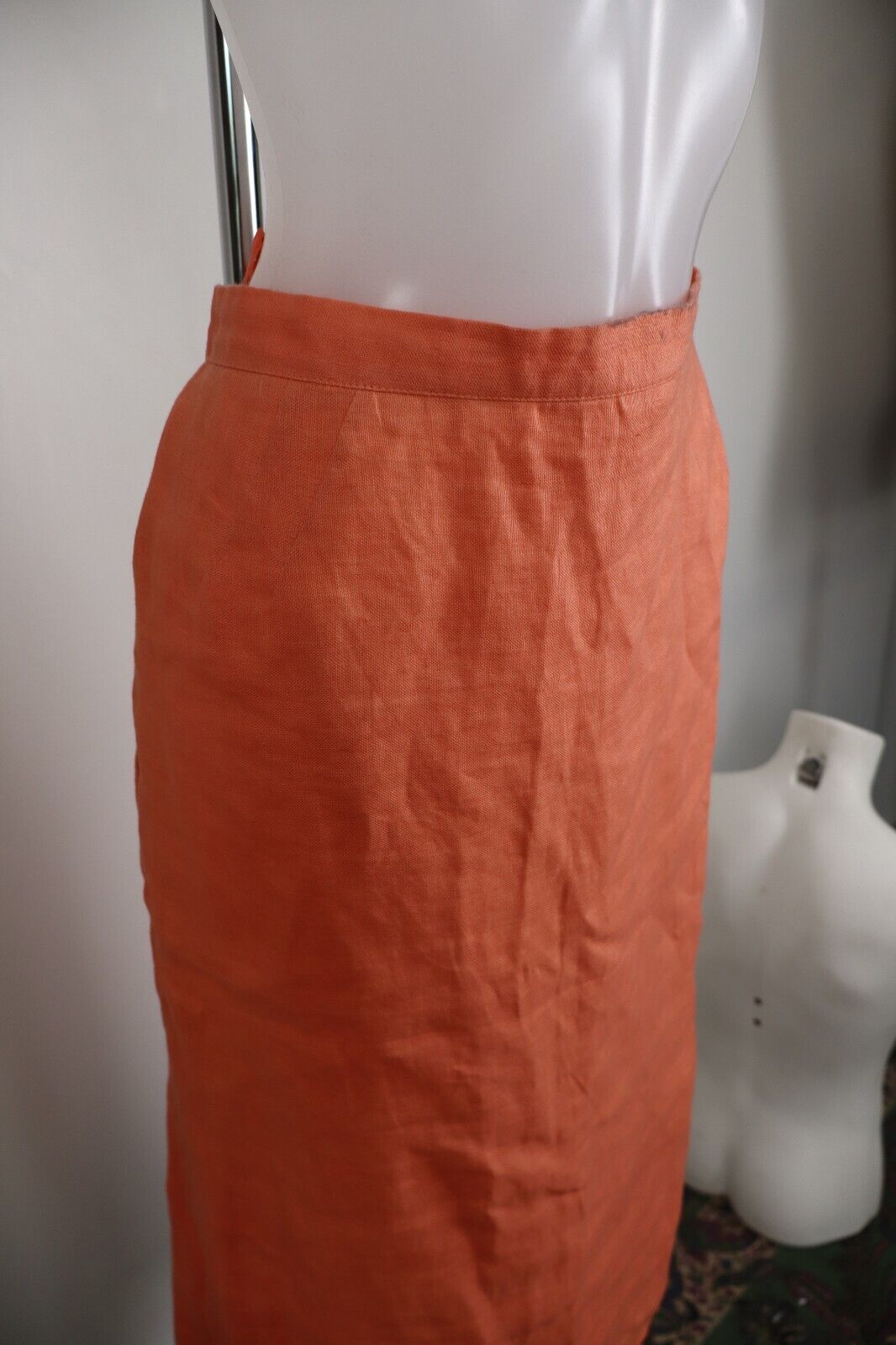 LUISA SPAGNOLI GONNA DONNA LINO WOMAN SKIRT Tg. 48 CASUAL VINTAGE