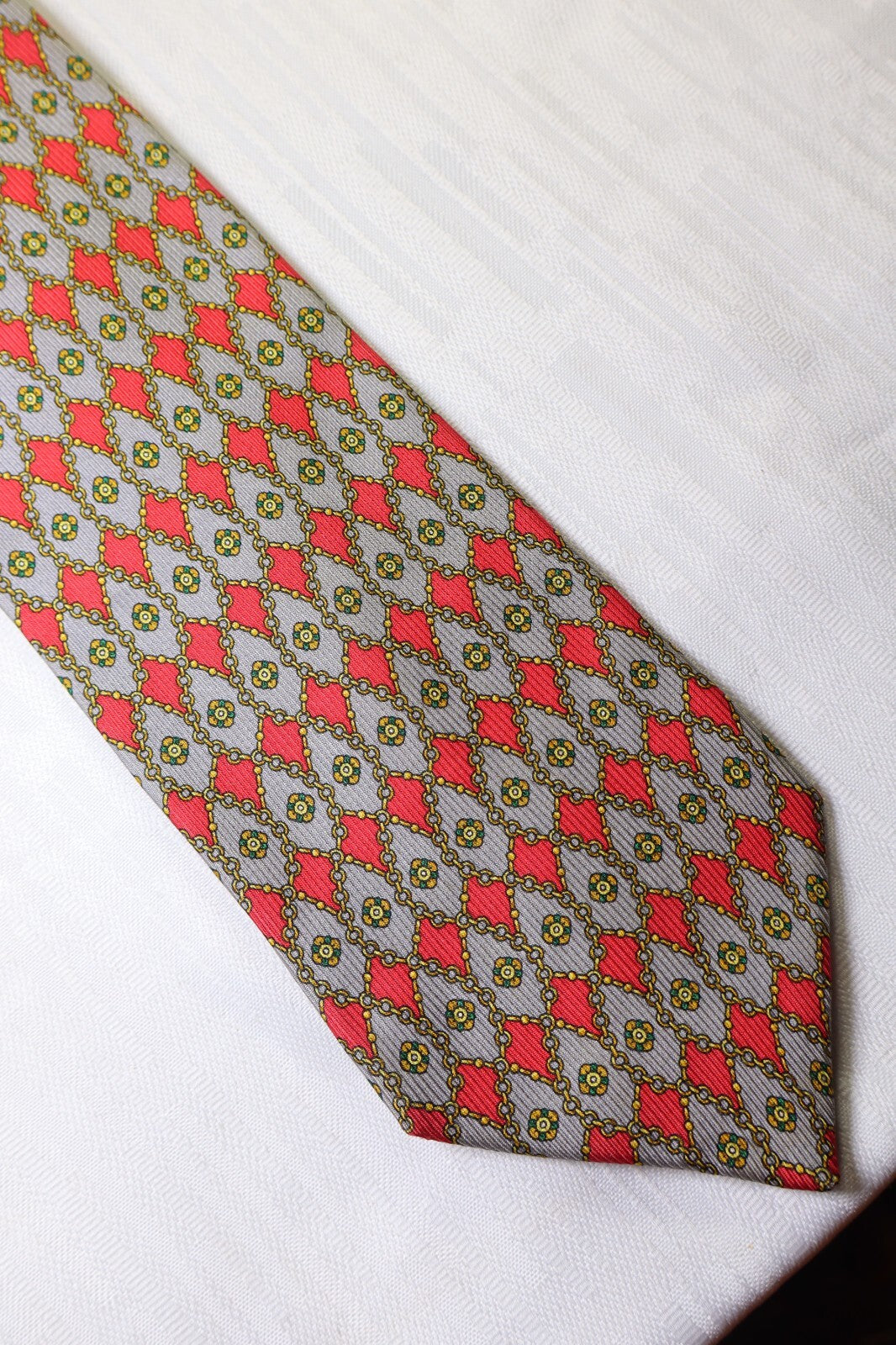 UNGARO 100%  SILK TIE SETA CRAVATTA NECKTIE MADE IN ITALY