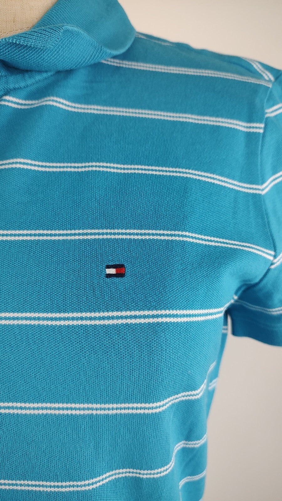 TOMMY HILFIGER POLO MAGLIA DONNA COTONE TG. M WOMAN SHIRT CASUAL VINTAGE