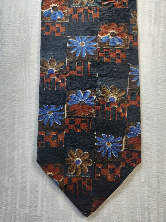 HUGO BOSS 100% SILK TIE SETA CRAVATTA NECKTIE MADE IN ITALY CLASSIC