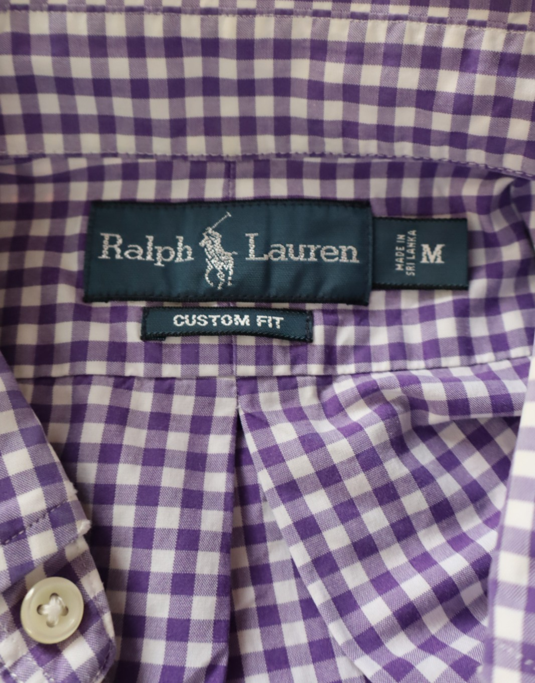 RALPH LAUREN CAMICIA SHIRT UOMO TG. M MAN VINTAGE CASUAL 100% COTONE