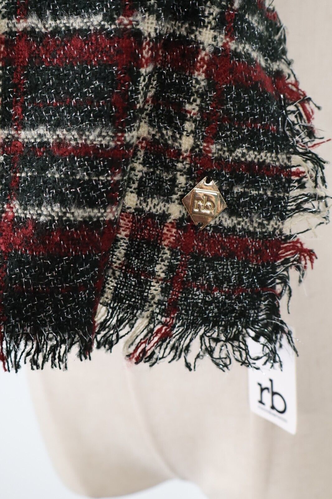 ROCCOBAROCCO SCIARPA  UOMO DONNA UNISEX WOMAN MAN VINTAGE CASUAL SCARF TAG