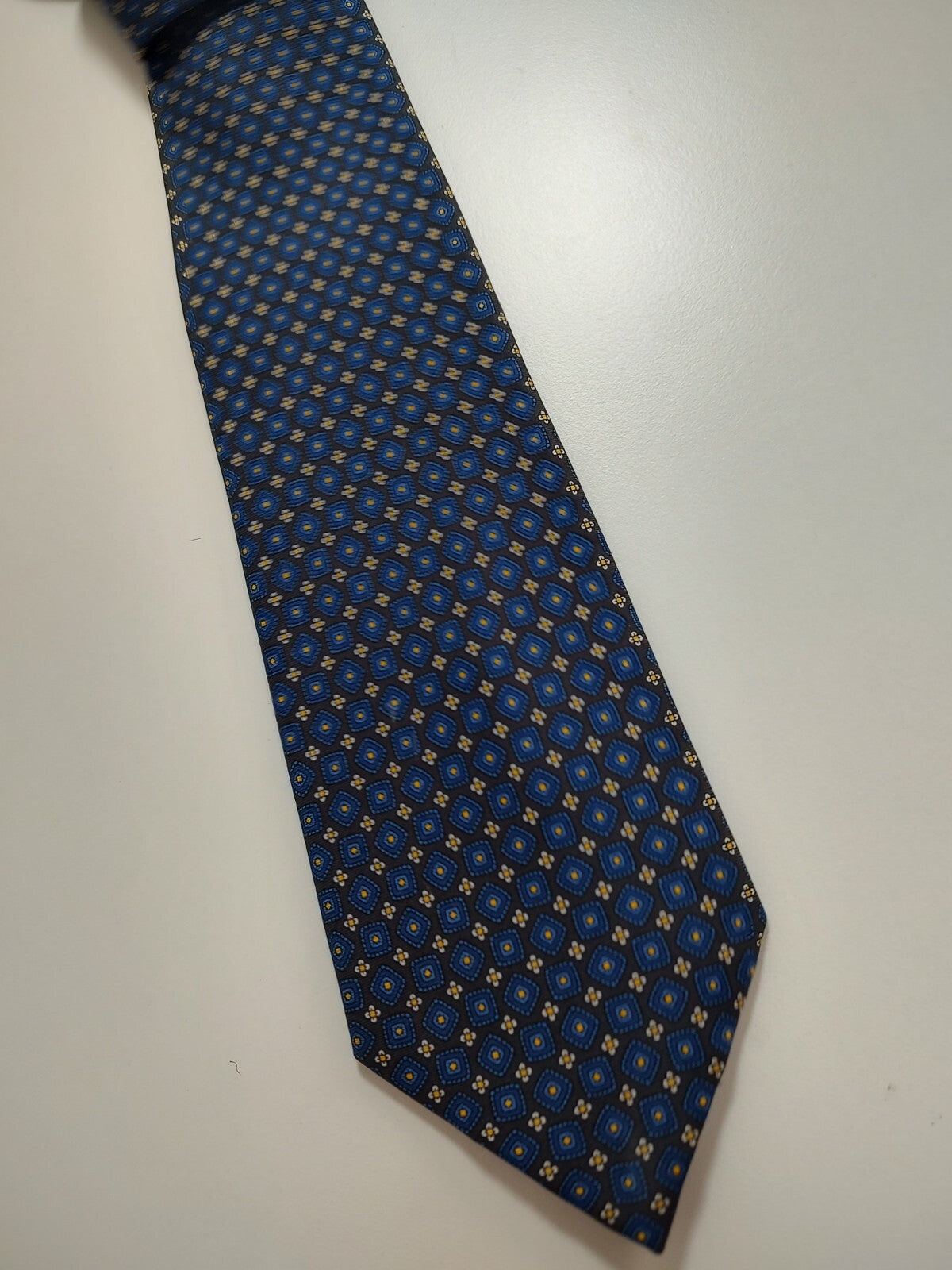 ANDREW'S 100% SILK TIE SETA CRAVATTA NECKTIE MADE IN ITALY CLASSIC SELF TIPPED