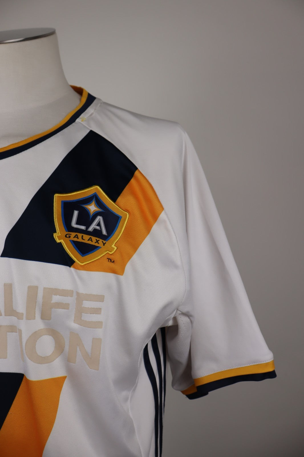 ADIDAS L.A. GALAXY MAGLIA CALCIO UOMO Tg XL SOCCER T-SHIRT GERRARD N 8 VINTAGE